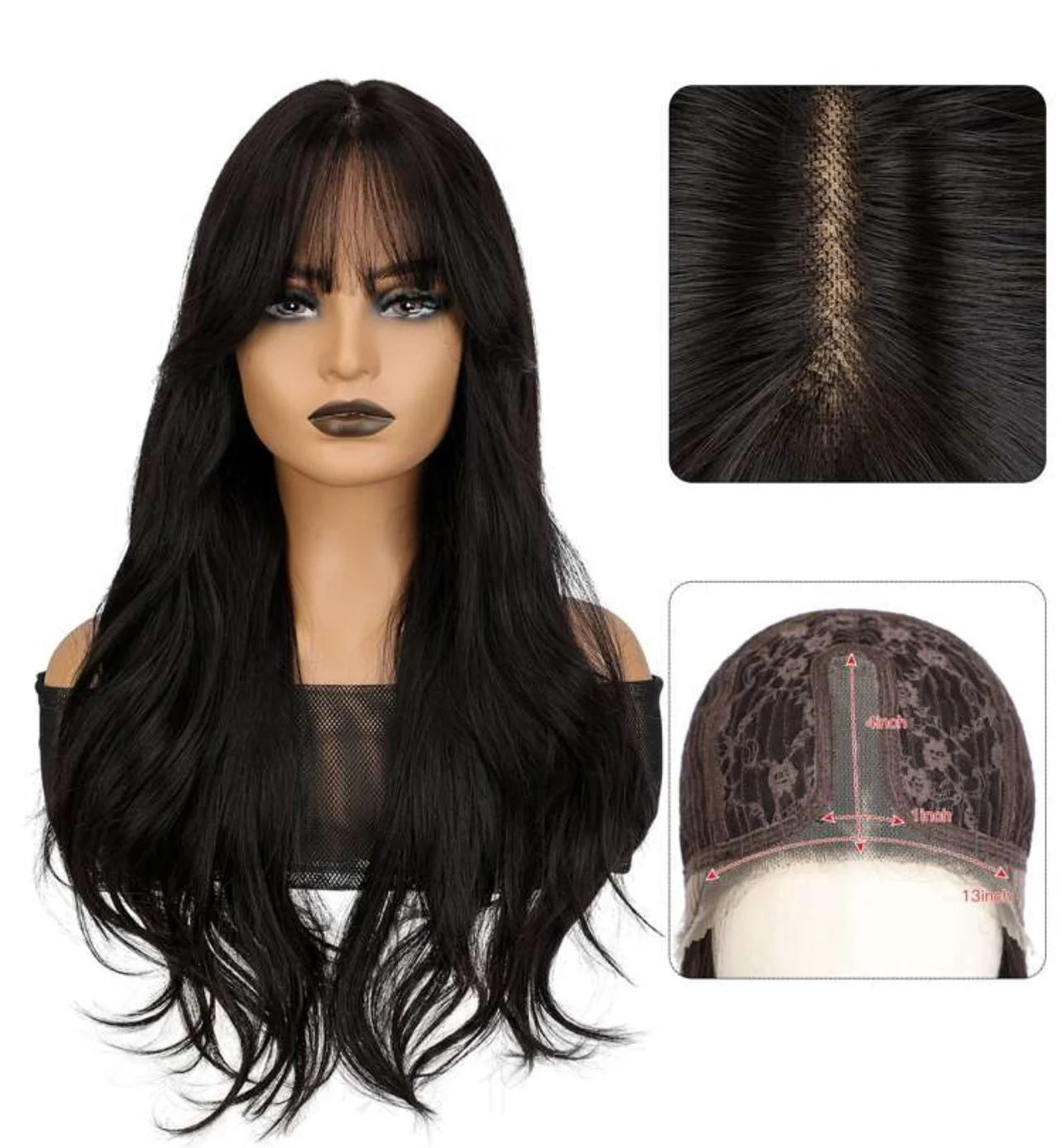 Sofia Glue less Wig(Human blend)