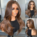 Brown Lace Front 18 inches Wig