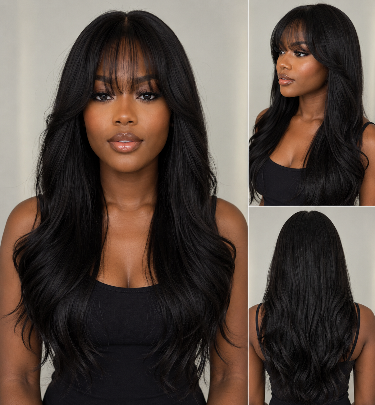 Sofia Glue less Wig(Human blend)