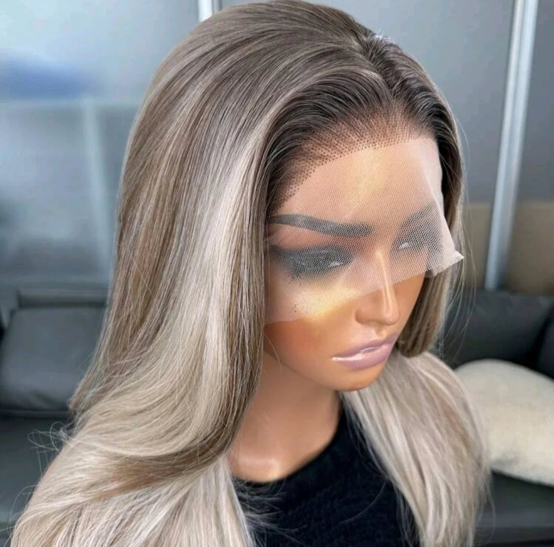 Blonde Ombre Lace Front Wig (Human blend)